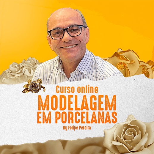 Display image of the porcelain modeling course, taught by Master Felipe Pereira.